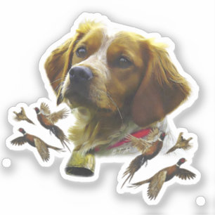 Bretagne Spaniel Kunst, Sticker