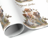 Bretagne Spaniel, Passie voor vogels Cadeaupapier (Rol Hoek)