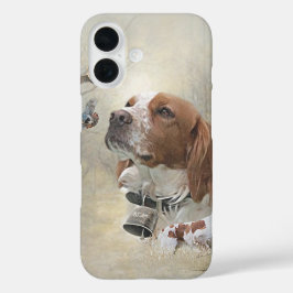 Bretagne Spaniel, Passie voor vogels iPhone 16 Hoesje