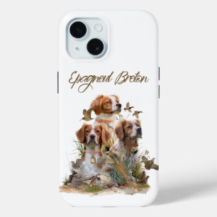 Bretagne Spaniel, Passie voor vogels iPhone 15 Case