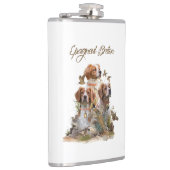 Bretagne Spaniel, Passie voor vogels Heupfles (Rechts)