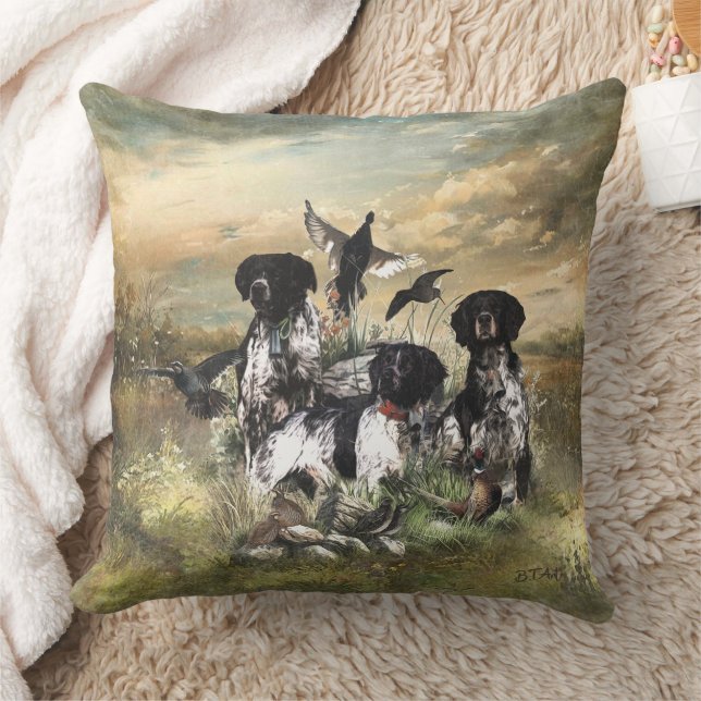 Bretagne Spaniel, Passie voor vogels Kussen (Deken)
