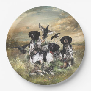 Bretagne Spaniel, Passie voor vogels Papieren Bordje