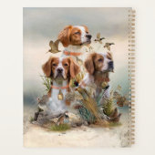 Bretagne Spaniel, Passie voor vogels Planner (Achterkant)