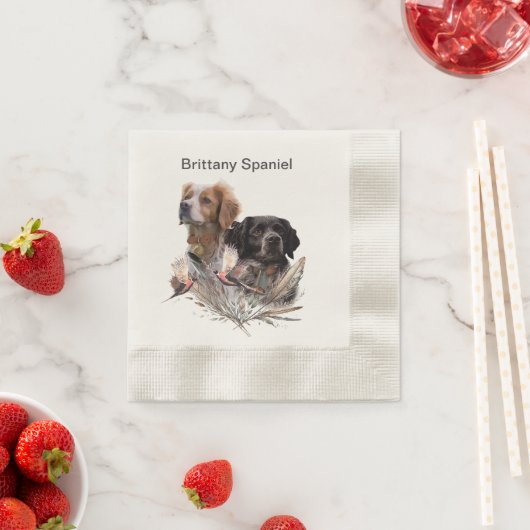 Bretagne Spaniel, Passie voor vogels Servet (Insitu)