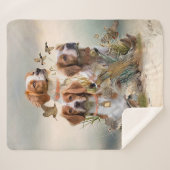 Bretagne Spaniel, Passie voor vogels Sherpa Deken (Voorkant (horizontaal))