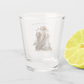 Bretagne Spaniel, Passie voor vogels Shot Glas (Achterkant)