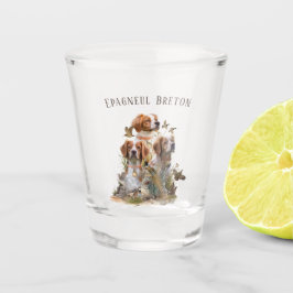 Bretagne Spaniel, Passie voor vogels Shot Glas