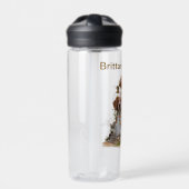 Bretagne Spaniel, Passie voor vogels Waterfles (Voorkant)