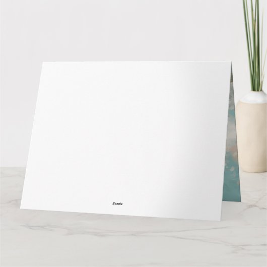 Bretagne Spaniel Strand Surfen Schilderij Kaart (Achterkant)