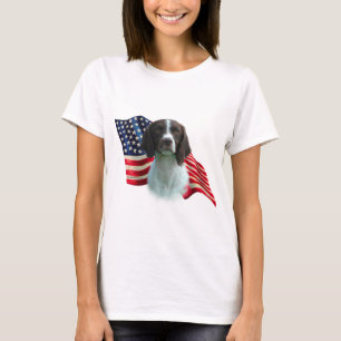 Bretagne Spaniel Vlag T-shirt