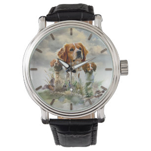 Bretagne Spaniels, Frans Bretagne, Vogelhond Horloge