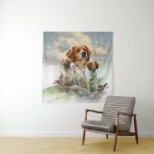 Bretagne Spaniels, Frans Bretagne, Vogelhond Wandkleed (In situ)