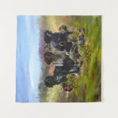 Bretagne Spanjaarden, vogeljacht Wandkleed (Voorkant)