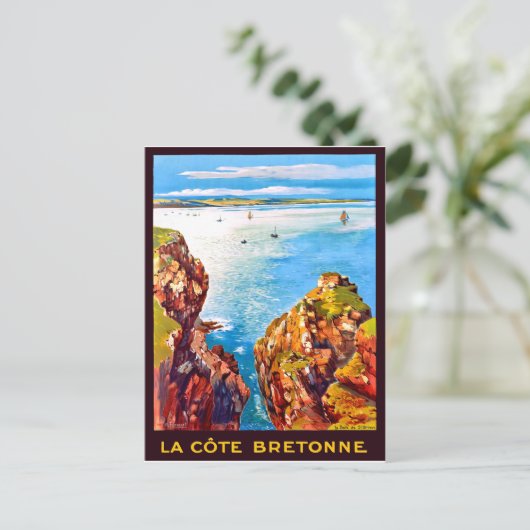 Bretagne, uitzicht, Frankrijk, reizen Briefkaart (Staand voorkant)