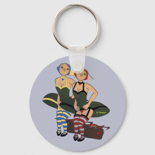 Bretagse badge sleutelhanger (Voorkant)