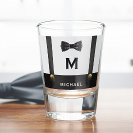 Bretels & Das Naam Monogram Jongen  Shot Glas