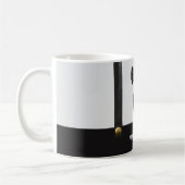 Bretels & vlinderdas naam monogram jongen koffiemok (Links)
