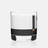 Bretels & Vlinderdas Naam Monogram Jongen Whisky Glas (Voorkant)