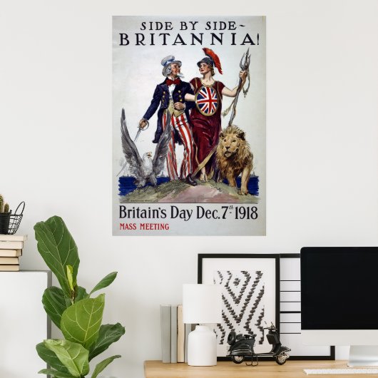 Bretins Day Vintage Poster (Thuiskantoor)