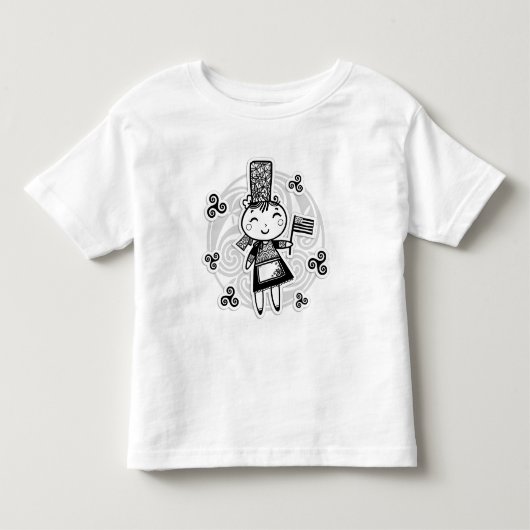 Breton meisje kinder shirts (Voorkant)