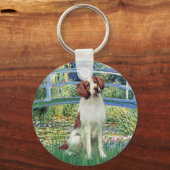 Breton Spaniel 3 - Brug Sleutelhanger (Voorkant)