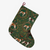 Breton Spaniel Grote Kerstsok (Voorkant (Hangend))