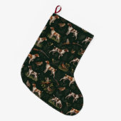 Breton Spaniel Grote Kerstsok (Voorkant (Hangend))