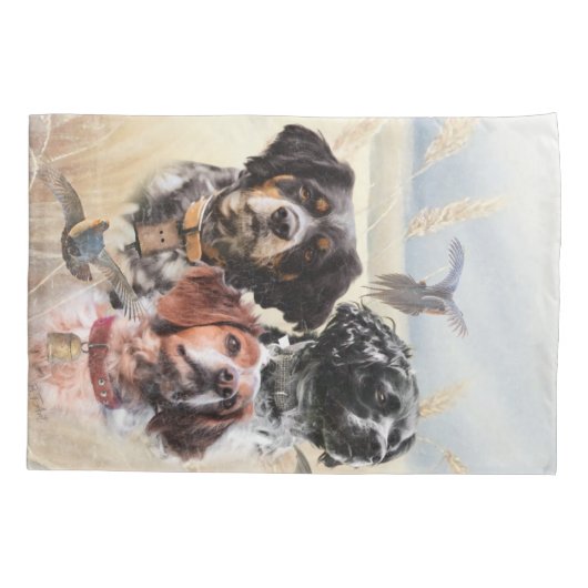Breton Spaniel Kussensloop (Achterkant)