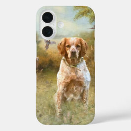 Breton Spaniel, Passie voor Vogels iPhone 16 Hoesje