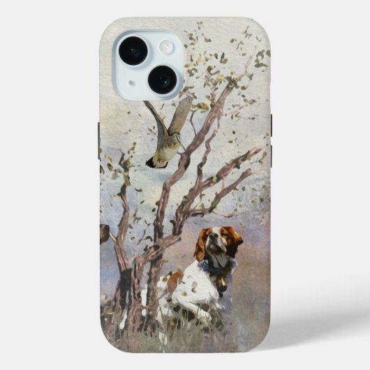 Breton Spaniel, Passie voor Vogels Case-Mate iPhone Case (Achterkant)