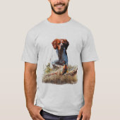 Breton Spaniel, Passie voor Vogels T-shirt (Voorkant)