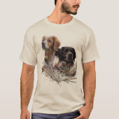 Breton Spaniel, Passie voor Vogels T-shirt (Voorkant)
