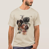 Breton Spaniel, Passie voor Vogels T-shirt (Voorkant)