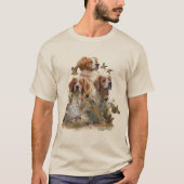 Breton Spaniel, Passie voor Vogels T-shirt (Voorkant)