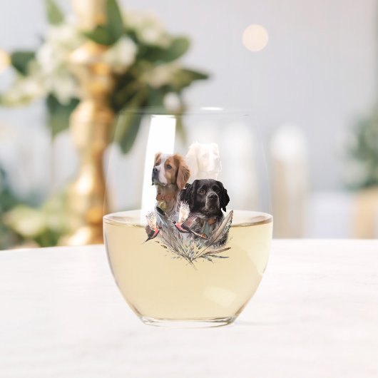 Breton Spaniel Wijnglas Zonder Voet (Insitu (Huwelijk))