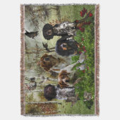 Breton Spaniels, Vogeljacht Deken (Voorkant Verticaal)