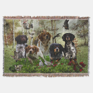  Breton Spaniels,   Vogeljacht    Deken