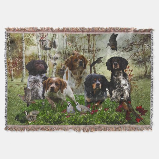 Breton Spaniels, Vogeljacht Deken (Voorkant)