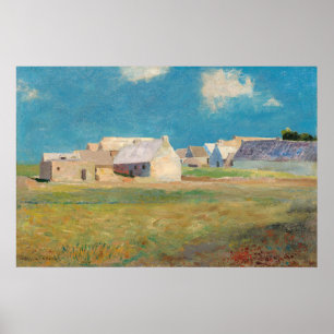 Breton Village - Odilon Redon Fine Art Poster