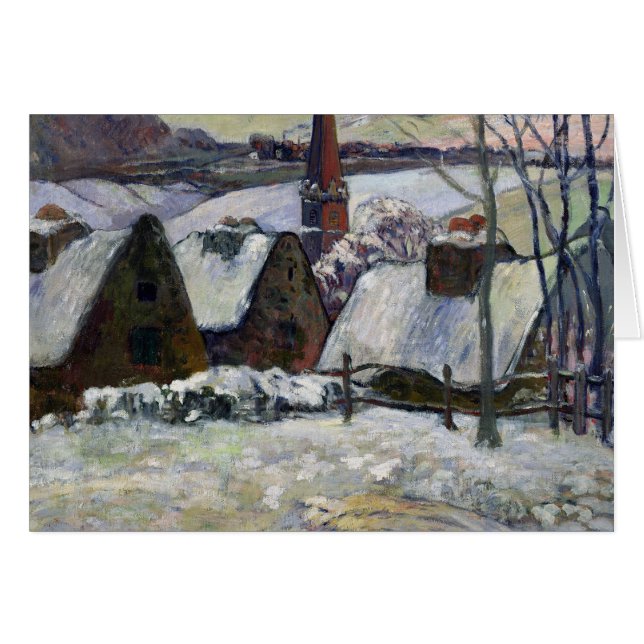 Bretondorp onder sneeuw, 1894 (Voorkant Horizontaal)