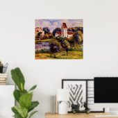 Bretons landschap Kerk en boomgaard Poster (Thuiskantoor)