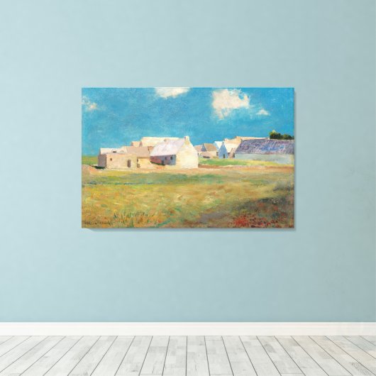 Bretons Village Canvas Afdruk (Insitu (Houten vloer))