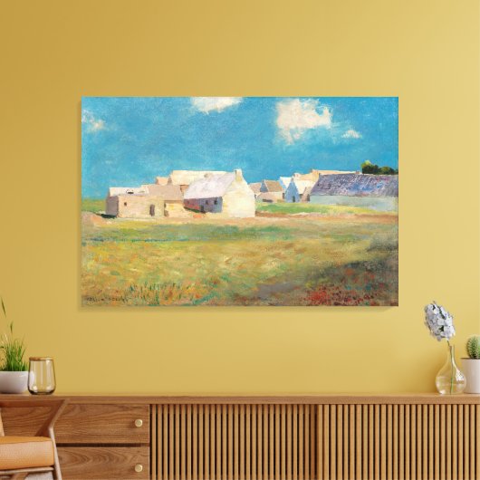 Bretons Village Canvas Afdruk (Insitu (Woonkamer))