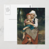 Bretonse broer en zus - William Bouguereau Briefkaart (Voorkant / Achterkant)