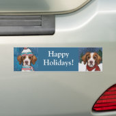 Bretonse Spaniel               Bumpersticker (Op auto)