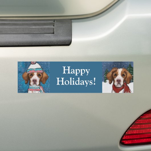 Bretonse Spaniel               Bumpersticker (Op auto)