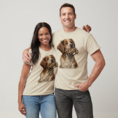 Bretonse Spaniel, Passie voor Vogels T-shirt (Unisex)