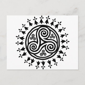 Bretonse triskel en hermijnen briefkaart