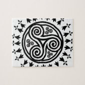 Bretonse triskel en hermijnen legpuzzel (Horizontaal)